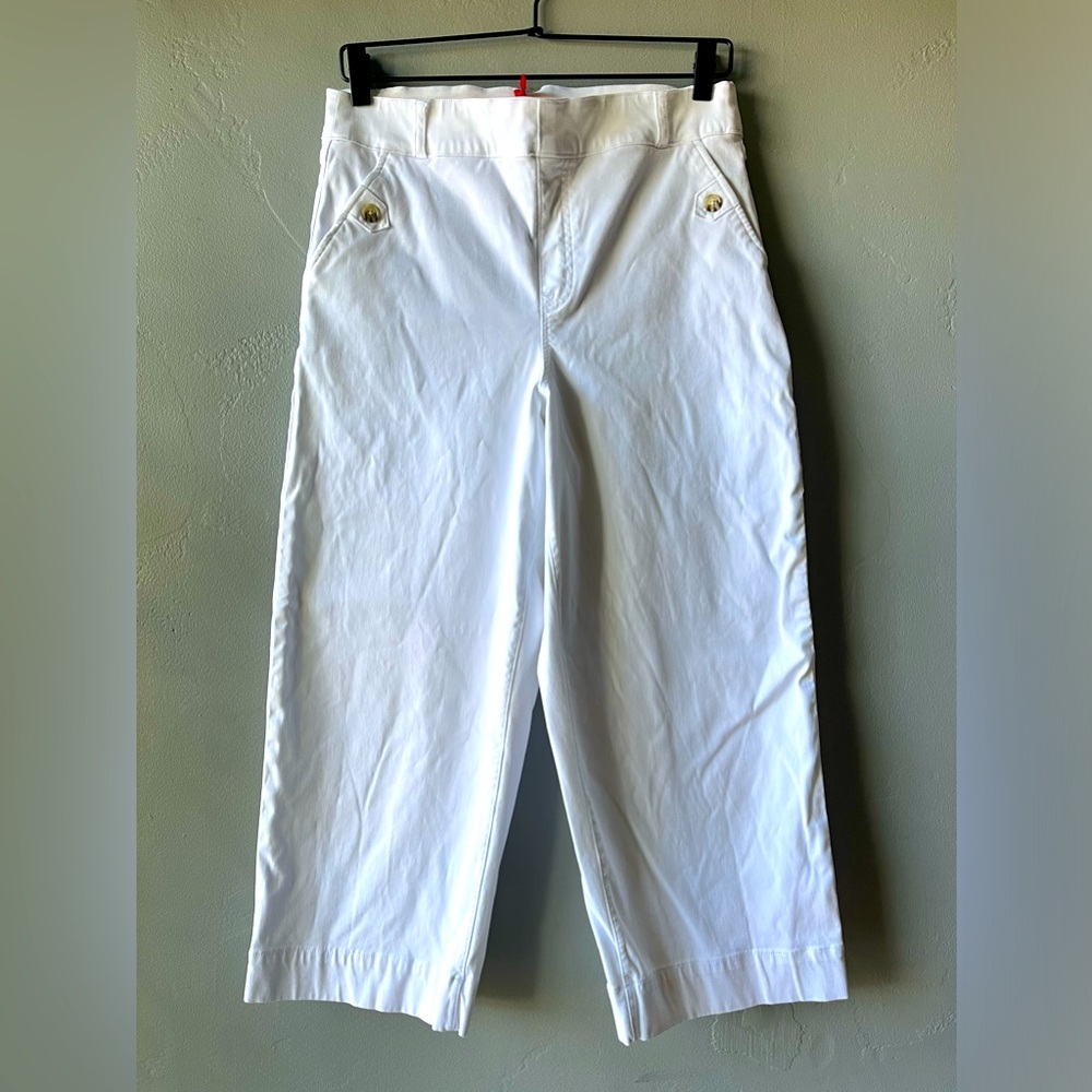 Spanx White Cropped Pants ~ Size XL